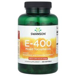 Swanson Vitamins Vitamin E 400 Mixed Tocopherols 400 Iu 268 Mg 250 Softgels