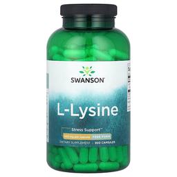 Swanson Vitamins L Lysine 500 Mg 300 Capsules
