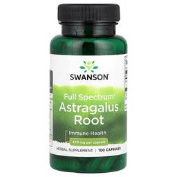 Swanson Vitamins Full Spectrum Astragalus Root 470 Mg 100 Capsules