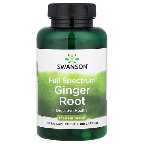 Swanson Vitamins Full Spectrum Ginger Root 540 Mg 100 Capsules product image