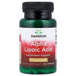 Swanson Vitamins Alpha Lipoic Acid 50 Mg 120 Capsules