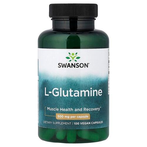 Swanson Vitamins L Glutamine 500 Mg 100 Vegan Capsules product image