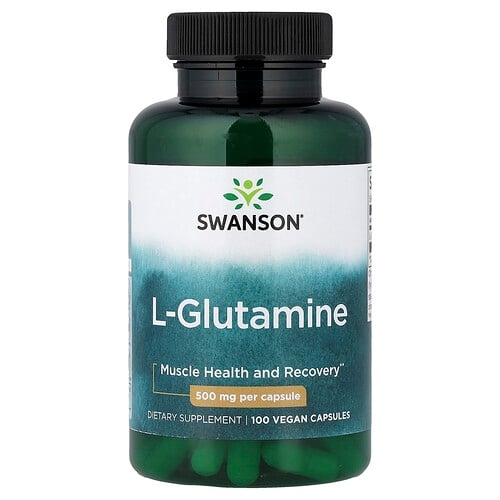 Swanson Vitamins L Glutamine 500 Mg 100 Vegan Capsules product image