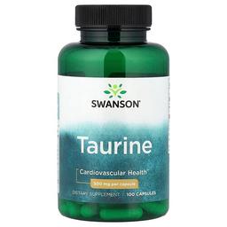 Swanson Vitamins Taurine 500 Mg 100 Capsules