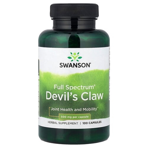 Swanson Vitamins Full Spectrum Devil S Claw 500 Mg 100 Capsules product image