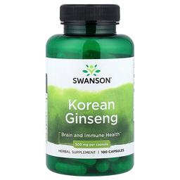 Swanson Vitamins Korean Ginseng 500 Mg 100 Capsules