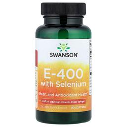 Swanson Vitamins E 400 With Selenium 90 Softgels