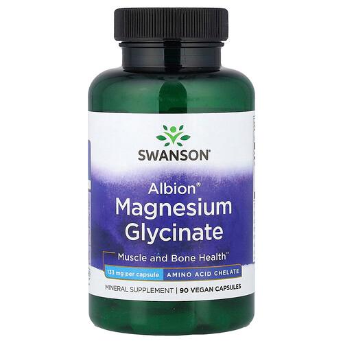 Swanson Vitamins Albion Magnesium Glycinate 133 Mg 90 Vegan Capsules product image