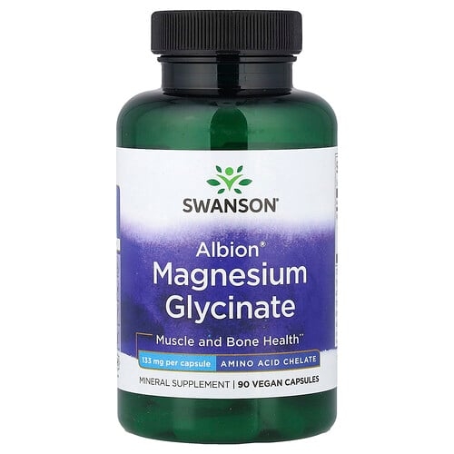 Swanson Vitamins Albion Magnesium Glycinate 133 Mg 90 Vegan Capsules product image
