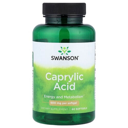 Swanson Vitamins Caprylic Acid 600 Mg 60 Softgels product image