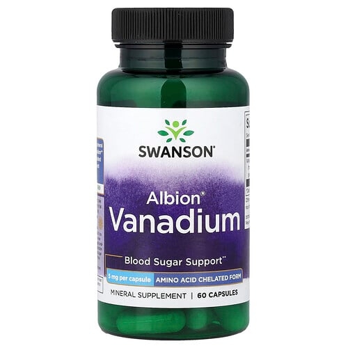 Swanson Vitamins Albion Vanadium 5 Mg 60 Capsules product image