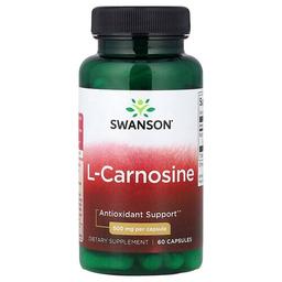 Swanson Vitamins L Carnosine 500 Mg 60 Capsules