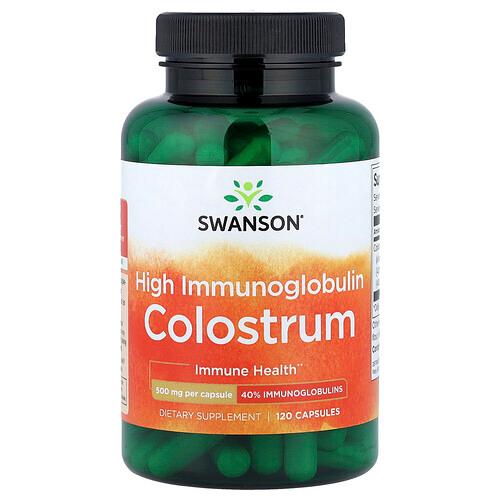 스완슨 비타민 Swanson Vitamins, 고이뮤노글로불린 콜로스트럼, 캡슐 120정(캡슐 1정당 500mg) product image