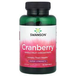 Swanson Vitamins Cranberry Whole Fruit Concentrate Super Strength 60 Softgels