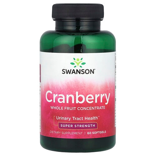 Swanson Vitamins Cranberry Whole Fruit Concentrate Super Strength 60 Softgels product image