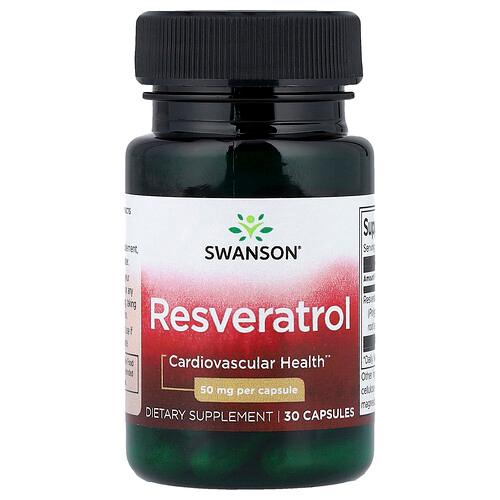 Swanson Vitamins Resveratrol 50 Mg 30 Capsules product image