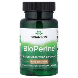 Swanson Vitamins Bioperine 10 Mg 60 Vegan Capsules