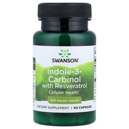 Swanson Vitamins Indole 3 Carbinol With Resveratrol 60 Capsules
