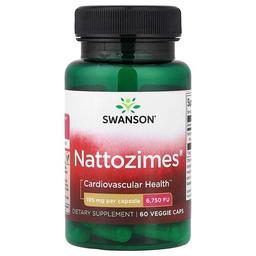 Swanson Vitamins Nattozimes 195 Mg 60 Veggie Caps