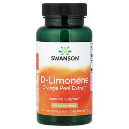 Swanson Vitamins D Limonene Orange Peel Extract 250 Mg 60 Softgels