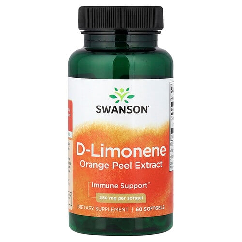 Swanson Vitamins D Limonene Orange Peel Extract 250 Mg 60 Softgels product image