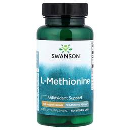 Swanson Vitamins L Methionine Featuring Ajipure 500 Mg 60 Vegan Caps
