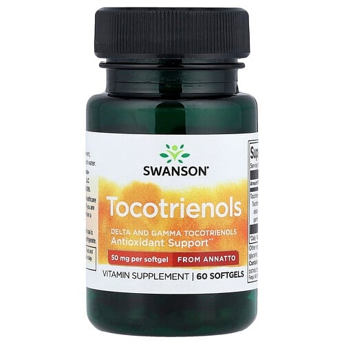 Swanson Vitamins Tocotrienols From Annatto 50 Mg 60 Softgels product image