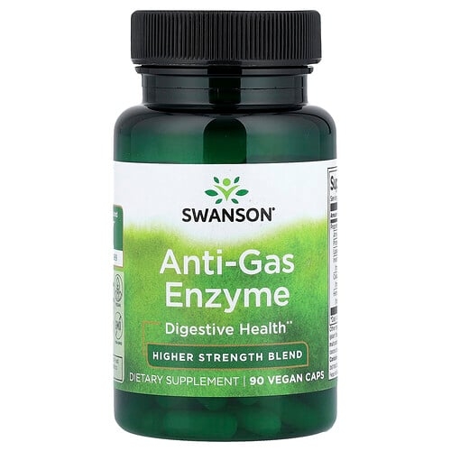 Swanson Vitamins Anti Gas Enzyme High Strength Blend 90 Vegan Caps product image