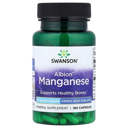 Swanson Vitamins Albion Manganese 10 Mg 180 Capsules product image