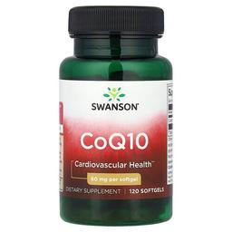 Swanson Vitamins Coq10 60 Mg 120 Softgels