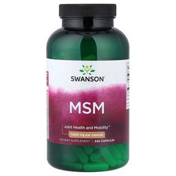 Swanson Vitamins Msm 1 000 Mg 240 Capsules