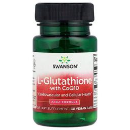 Swanson Vitamins L Glutathione With Coq10 30 Vegan Caps