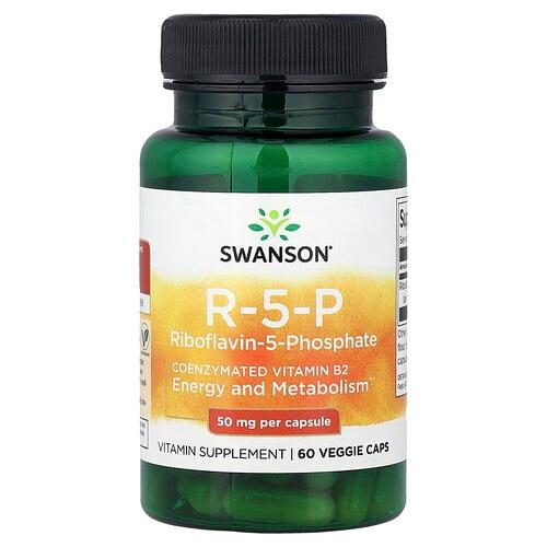 Swanson Vitamins R 5 P Riboflavin 5 Phosphate 50 Mg 60 Veggie Caps product image