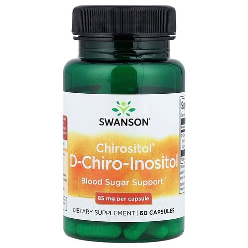 Swanson Vitamins Chirositol D Chiro Inositol 85 Mg 60 Capsules product image