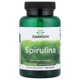 Swanson Vitamins Spirulina 500 Mg 180 Tablets
