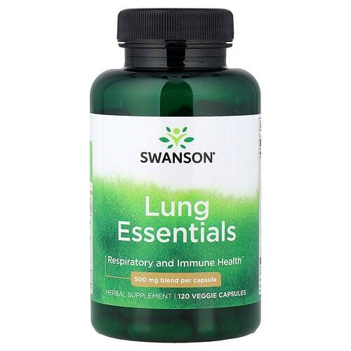 Swanson Vitamins Lung Essentials 500 Mg 120 Veggie Capsules