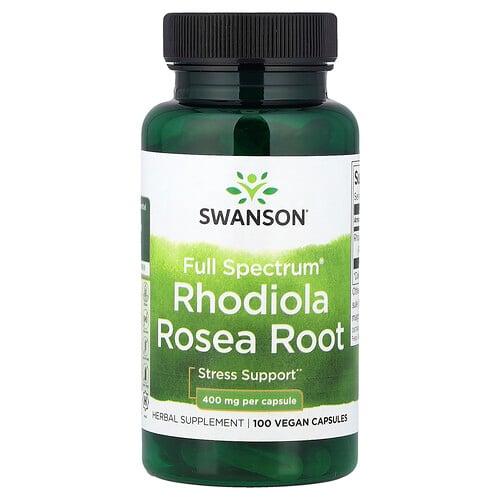 Swanson Vitamins Full Spectrum Rhodiola Rosea Root 400 Mg 100 Vegan Capsules product image