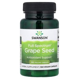 Swanson Vitamins Full Spectrum Grape Seed 380 Mg 100 Vegan Capsules