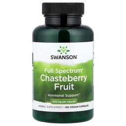 Swanson Vitamins Full Spectrum Chasteberry Fruit 400 Mg 120 Vegan Capsules