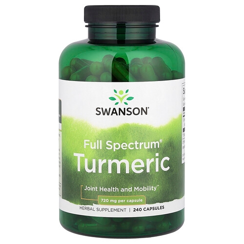 Swanson Vitamins Full Spectrum Turmeric 240 Capsules 720 Mg Per Capsule product image