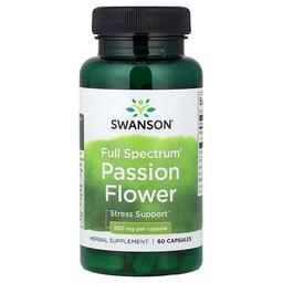 Swanson Vitamins Full Spectrum Passion Flower 500 Mg 60 Capsules