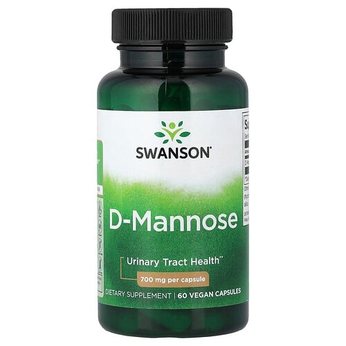 Swanson Vitamins D Mannose 700 Mg 60 Vegan Capsules product image