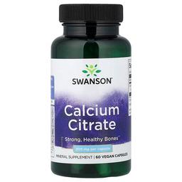 Swanson Vitamins Calcium Citrate 200 Mg 60 Vegan Capsules