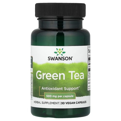 Swanson Vitamins Green Tea 500 Mg 30 Vegan Capsules product image