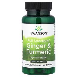 Swanson Vitamins Full Spectrum Ginger Turmeric 60 Capsules