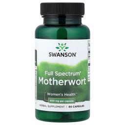 Swanson Vitamins Full Spectrum Motherwort 400 Mg 60 Capsules