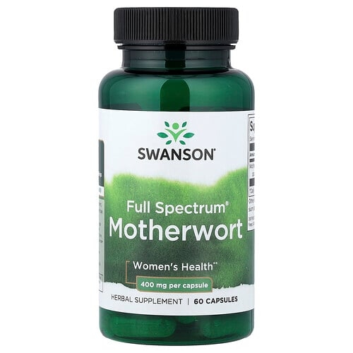 Swanson Vitamins Full Spectrum Motherwort 400 Mg 60 Capsules product image