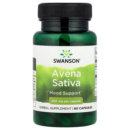 Swanson Vitamins Avena Sativa 400 Mg 60 Capsules product image