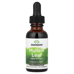 Swanson Vitamins Mullein Leaf Liquid Extract Alcohol Sugar Free 1 Fl Oz 29 6 Ml