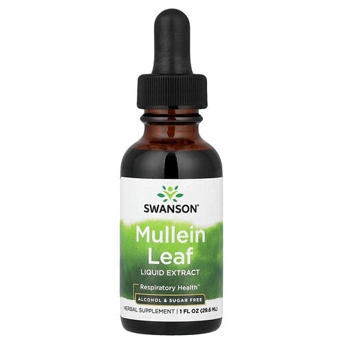 Swanson Vitamins Mullein Leaf Liquid Extract Alcohol Sugar Free 1 Fl Oz 29 6 Ml product image